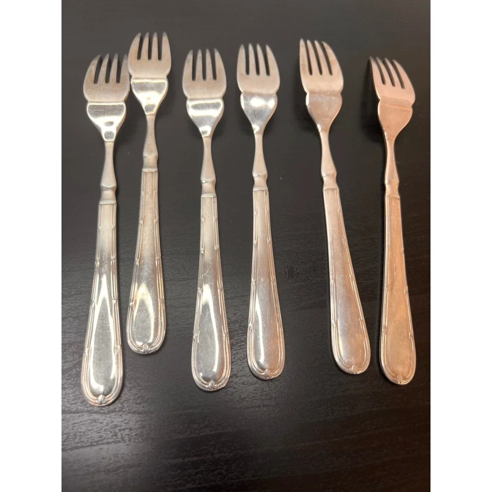12-Piece EPNS Silver Plated Fish Cutlery Set c. 1920s Knives Forks Antique